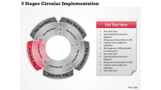 5 Stages Circular Implementation Business Planning PowerPoint Templates 5 Stages Circular Implementation Business Planning PowerPoint Templates