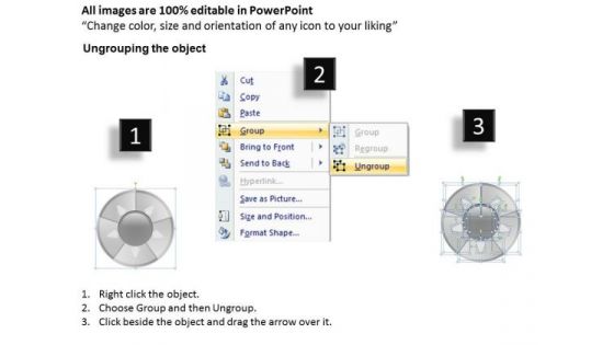 5 Stages Circular List Of Steps Open Source Business Plan Software PowerPoint Slides
