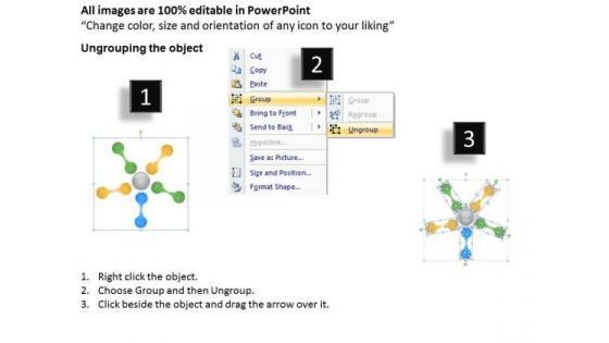 5 Stages Cluster Diagram Business Plans For Sale PowerPoint Templates
