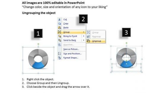 5 Stages Colorful Circular Flow Chart Business Plans Outline PowerPoint Slides