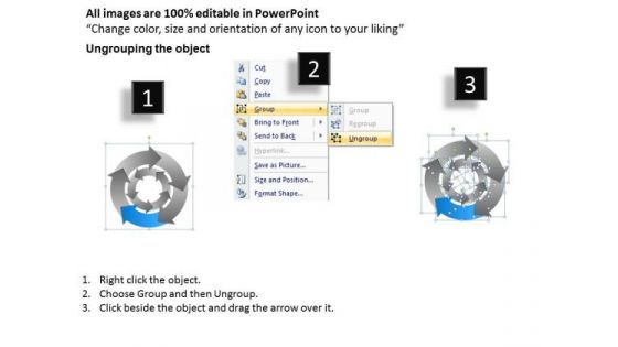 5 Stages Concentric Internal Control Processes Business Plan PowerPoint Templates