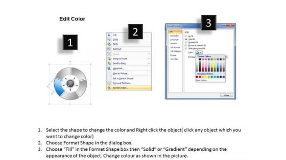5 Stages Of Circular Data Flow Diagram Steps To Writing Business Plan PowerPoint Templates