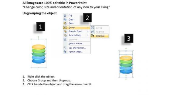 5 Stages Vertical Integration Process Business Plan Online PowerPoint Templates