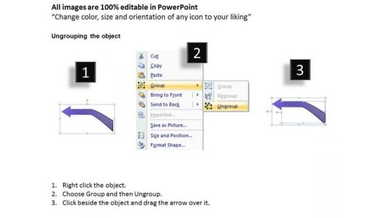 5 Steps Arrow Communication Diagram Ppt Non Profit Business Plan PowerPoint Templates