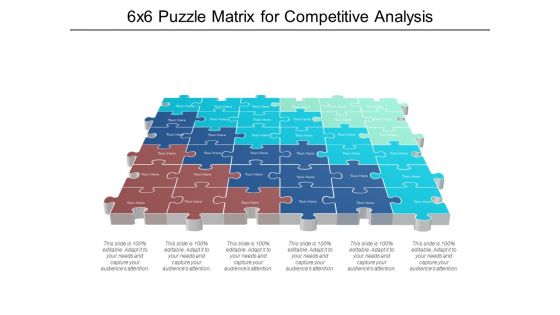 6X6 Puzzle Matrix For Competitive Analysis Ppt PowerPoint Presentation Infographic Template Format