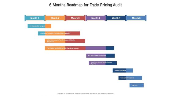 6 Months Roadmap For Trade Pricing Audit Formats 6 Months Roadmap For Trade Pricing Audit Formats