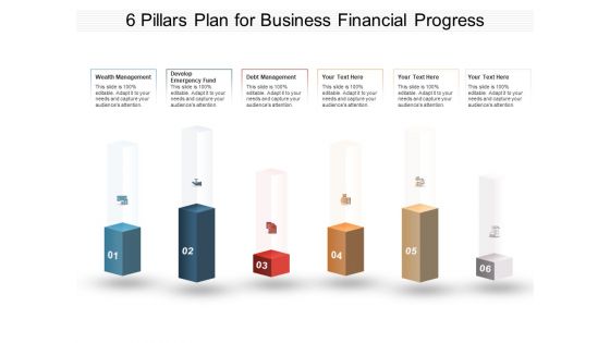 6 Pillars Plan For Business Financial Progress Ppt PowerPoint Presentation Outline Deck PDF 6 Pillars Plan For Business Financial Progress Ppt PowerPoint Presentation Outline Deck PDF