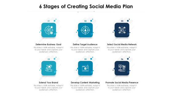 6 Stages Of Creating Social Media Plan Ppt PowerPoint Presentation File Ideas PDF 6 Stages Of Creating Social Media Plan Ppt PowerPoint Presentation File Ideas PDF