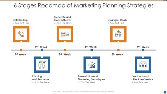 6 Stages Roadmap Ppt PowerPoint Presentation Complete With Slides