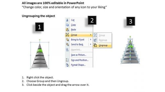 6 Colorful Levels Forming Pyramid Ppt Business Plan PowerPoint Templates
