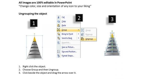6 Colorful Levels Forming Pyramid Ppt Small Business Plan Software PowerPoint Templates