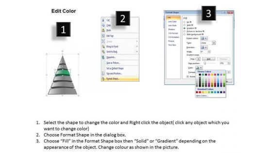 6 Colorful Levels Forming Pyramid Who Writes Business Plans PowerPoint Slides