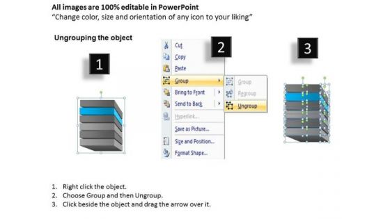 6 Layer Process Vertical To Each Other Business Plans PowerPoint Slides