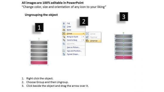 6 Stages Analysis And Implementation Model Business Plans PowerPoint Templates
