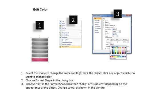 6 Stages Analysis And Implementation Model Business Plans PowerPoint Templates