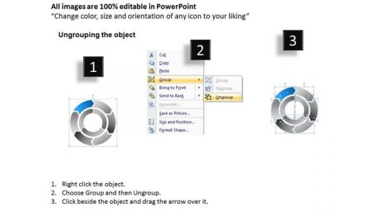 6 Stages Circular Flow Diagram Ppt Business Plans Start Up PowerPoint Slides
