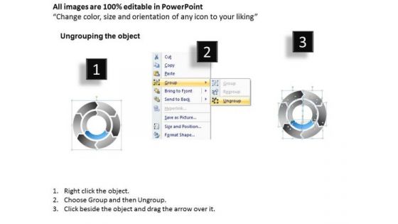 6 Stages Circular Flow Diagram Ppt Small Business Plan PowerPoint Slides