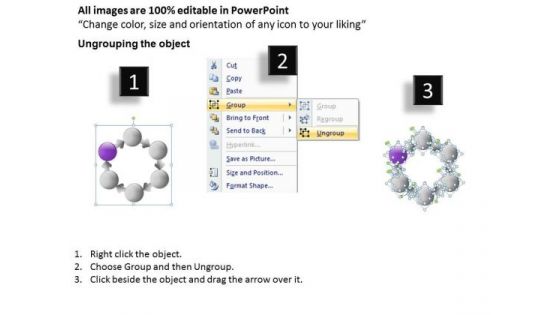 6 Stages Circular Resource Allocation Chart Ppt Setting Up Business Plan PowerPoint Slides