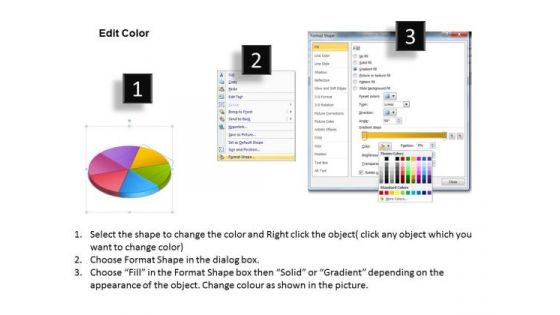 6 Stages Illustration Of Circular Pie Chart Simple Business Plan PowerPoint Slides
