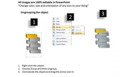 6 Stages Layered Process Model Ppt Business Plans PowerPoint Templates