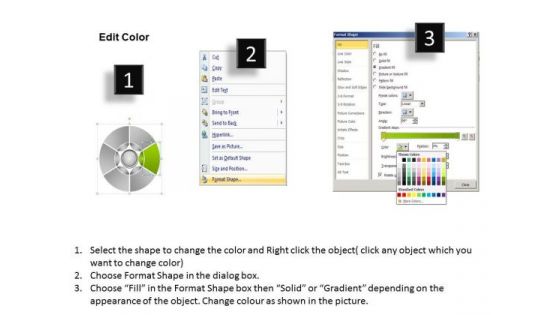 6 Stages Progress Of Circular Steps Samples Business Plan PowerPoint Templates