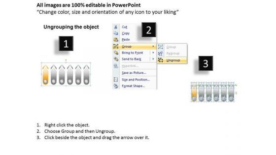 6 Stages Set Of Parallel Process Forma Business Plan PowerPoint Templates