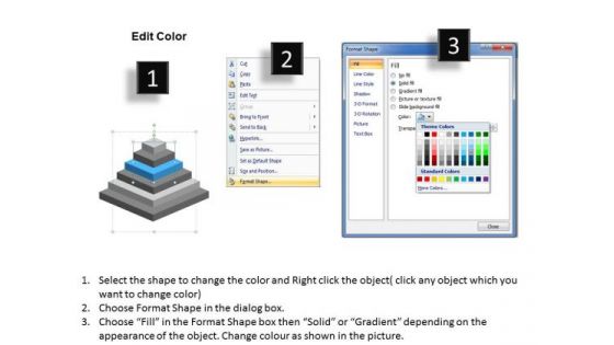6 Step Stacked Process For Leading Change Ppt Business Plan Templates PowerPoint Slides
