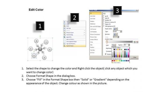 6 Steps Converging Arrows To Center Point Ppt Circular Spoke Network PowerPoint Templates