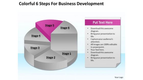 6 Steps For Business Development Ppt How Do Write A Plan PowerPoint Templates