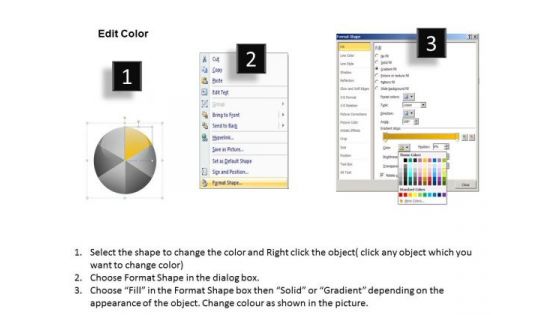 6 Steps Pie Chart Process Business Plan Template PowerPoint Slides