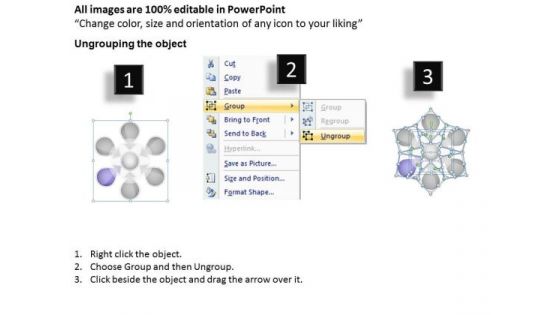 6 Steps Quality Circle Process Diagram Ppt Business Planning Software PowerPoint Slides