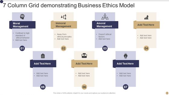 7 Column Grid Ppt PowerPoint Presentation Complete With Slides