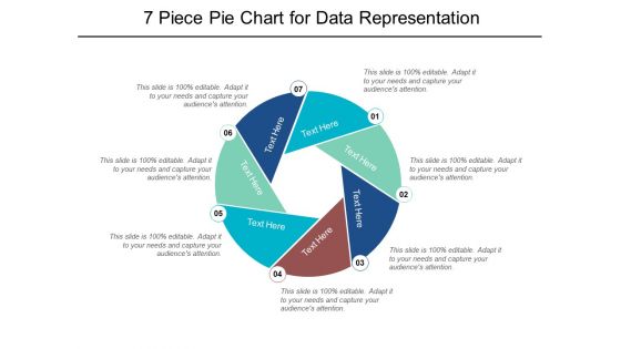 7 Piece Pie Chart For Data Representation Ppt PowerPoint Presentation Portfolio Graphics