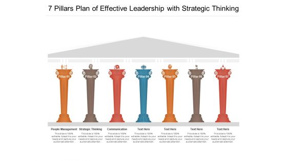7 Pillars Plan Of Effective Leadership With Strategic Thinking Ppt PowerPoint Presentation Infographics Summary PDF