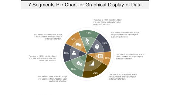 7 Segments Pie Chart For Graphical Display Of Data Ppt PowerPoint Presentation Model Elements
