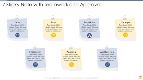 7 Sticky Note Ppt PowerPoint Presentation Complete Deck With Slides