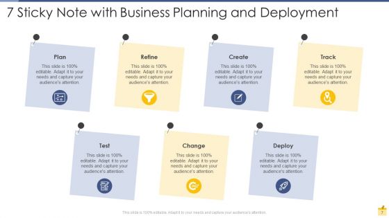 7 Sticky Note Ppt PowerPoint Presentation Complete Deck With Slides