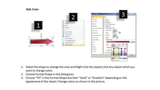 7 Arrows Pointing Right Illustrating Concepts Make Business Plan PowerPoint Slides