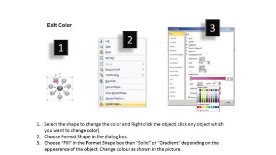 7 Converging And Diverging Factors Process Flow Cycle Arrow Chart PowerPoint Slides