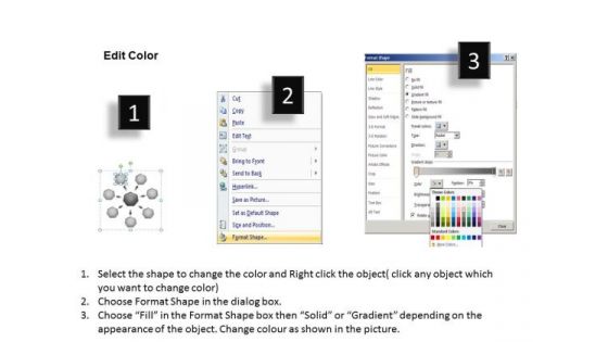 7 Converging And Diverging Factors Process Flow Cycle Motion Diagram PowerPoint Templates