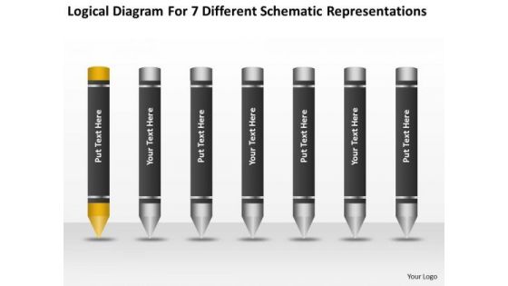 7 Different Schematic Representations Ppt Detailed Business Plan PowerPoint Templates