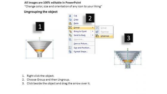 7 Stage Conversion Rate Funnel PowerPoint Slides And Ppt Diagram Templates