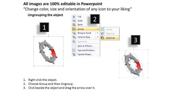 7 Stage Process Circular Arrows PowerPoint Templates
