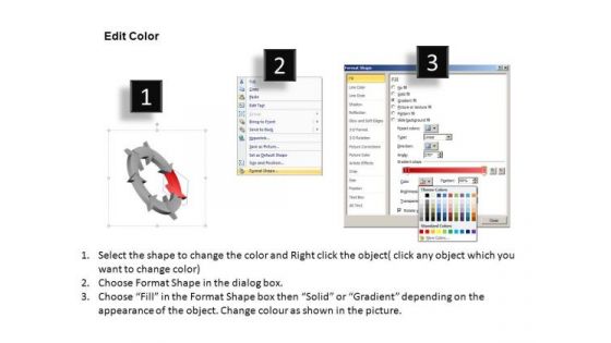 7 Stage Process Circular Arrows PowerPoint Templates