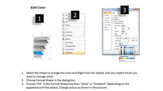 7 Staged Layered Process Flow Diagram Ppt Business Plan PowerPoint Slides