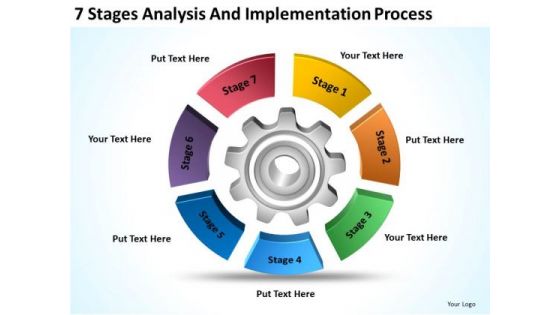 7 Stages Analysis And Implementation Process Business Plan Template PowerPoint Slides 7 Stages Analysis And Implementation Process Business Plan Template PowerPoint Slides