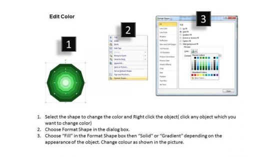 7 Stages Concentric Proces System Company Description Business Plan PowerPoint Templates