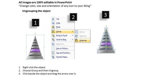 7 Stages Forming Colorful Pyramid Ppt Business Plan PowerPoint Templates