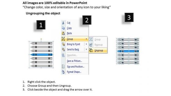 7 Stages Horizontal Process Market Analysis Ppt Business Plan PowerPoint Templates