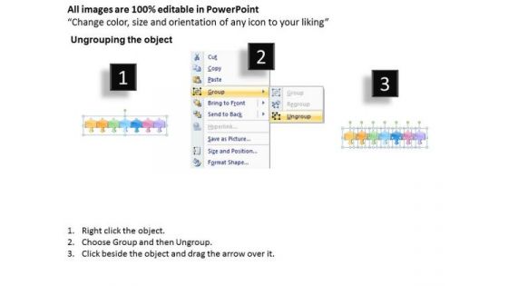 7 Stages Parallel Arrow Process Sequence Chart Business Plan Outline Template PowerPoint Templates